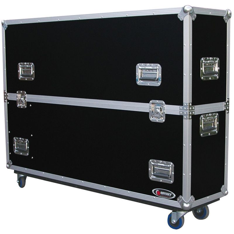 Foto van Odyssey fzplasma50w 50″ flat screen monitor flightcase met wielen