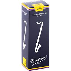 Foto van Vandoren cr1225 bass clarinet reed riet voor basklarinet (5 stuks)