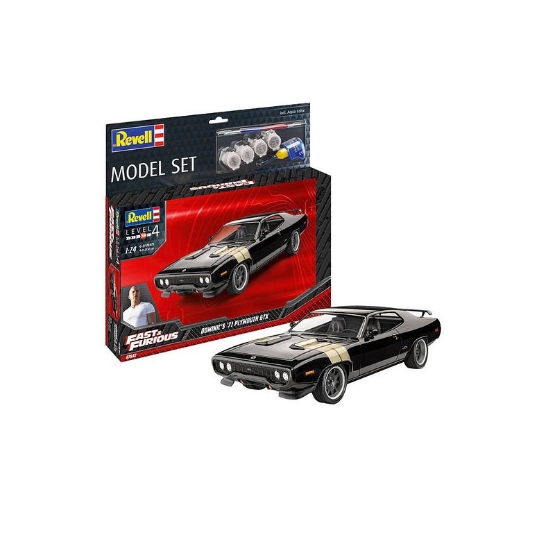 Foto van Revell fast & furious dominics 1971 plymouth gtx modelset