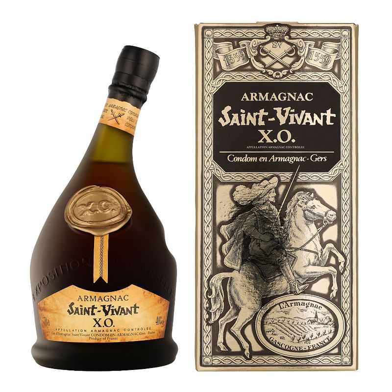 Foto van Saint vivant xo 70cl armagnac + giftbox