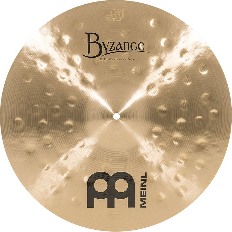 Foto van Meinl b18ethc byzance traditional extra thin hammered 18 inch crash bekken