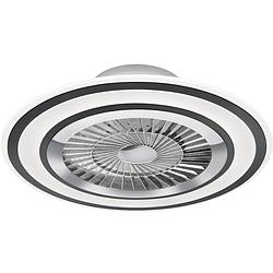 Foto van Led plafondlamp met ventilator - plafondventilator - trion figon - 36w - afstandsbediening - aanpasbare kleur - dimbaar