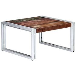 Foto van Vidaxl salontafel 60x60x35 cm massief gerecycled hout