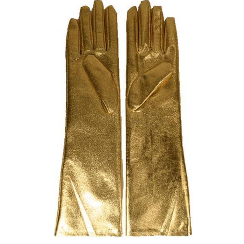 Foto van Gala handschoenen goud dames - verkleedhandschoenen