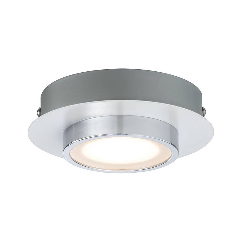 Foto van Paulmann 70942 liao led-plafondlamp chroom, wit (mat)