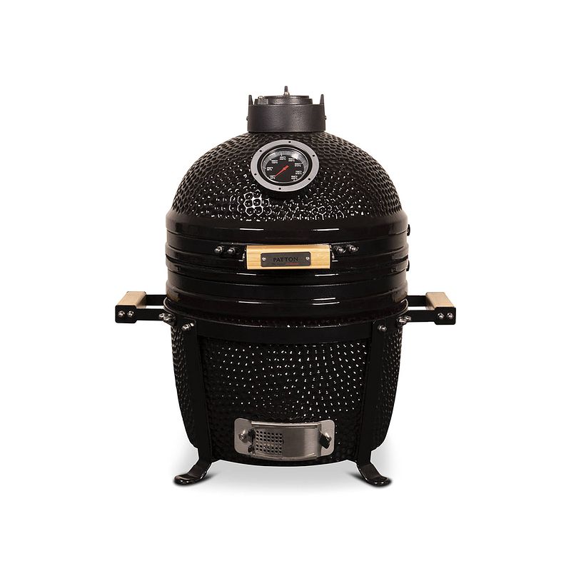 Foto van Patton kamado 15 inch table chef premium black