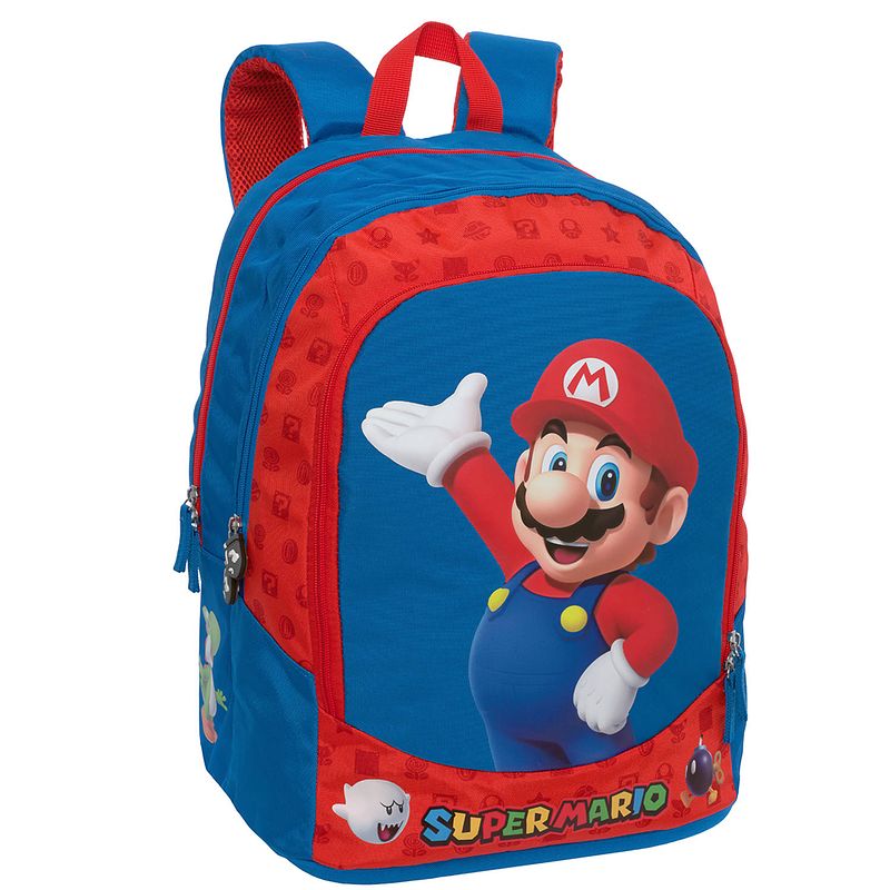 Foto van Super mario rugzak hello - 42 x 33 x 19 cm - polyester