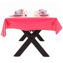Foto van Buiten tafelkleed/tafelzeil fuchsia roze 140 x 180 cm rechthoekig - tafellakens