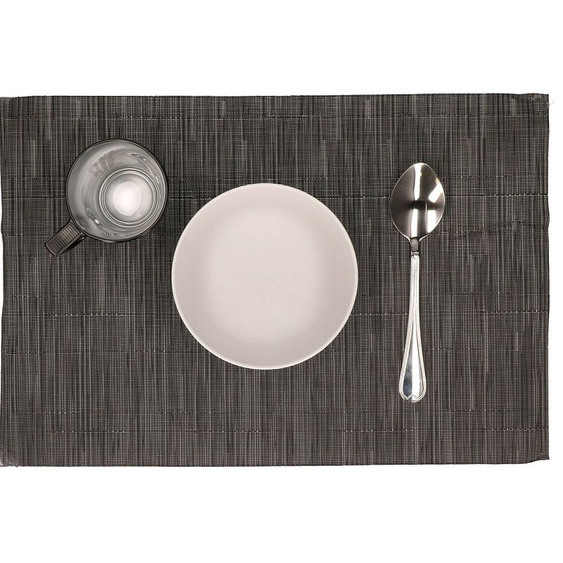 Foto van Placemat zwart 30 x 45 cm - 6 stuks