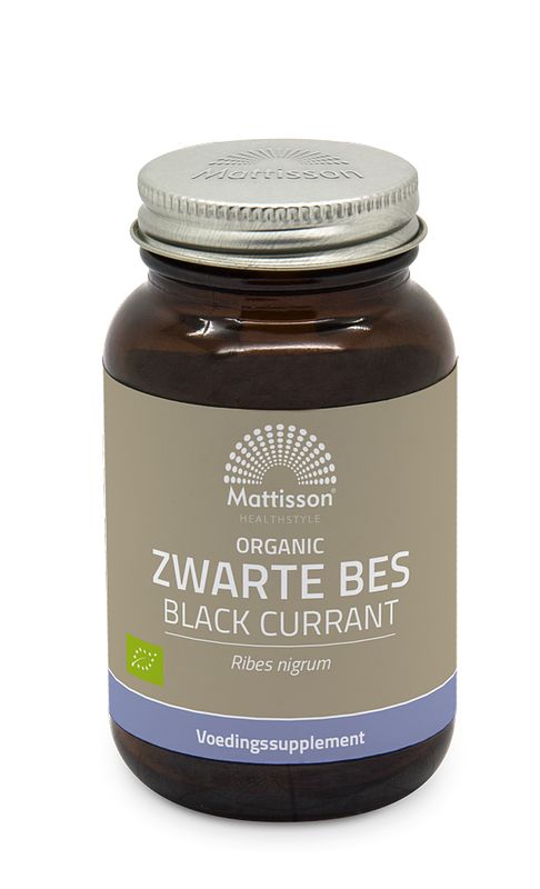 Foto van Mattisson healthstyle organic zwarte bes capsules