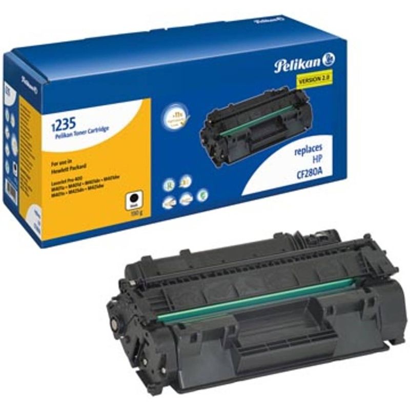 Foto van Pelikan toner zwart, 2700 pagina's voor hp 80a - oem: cf280a