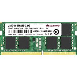 Foto van Transcend jetram werkgeheugenmodule voor laptop ddr4 32 gb 1 x 32 gb non-ecc 2666 mhz 260-pins so-dimm cl19 jm2666hse-32g