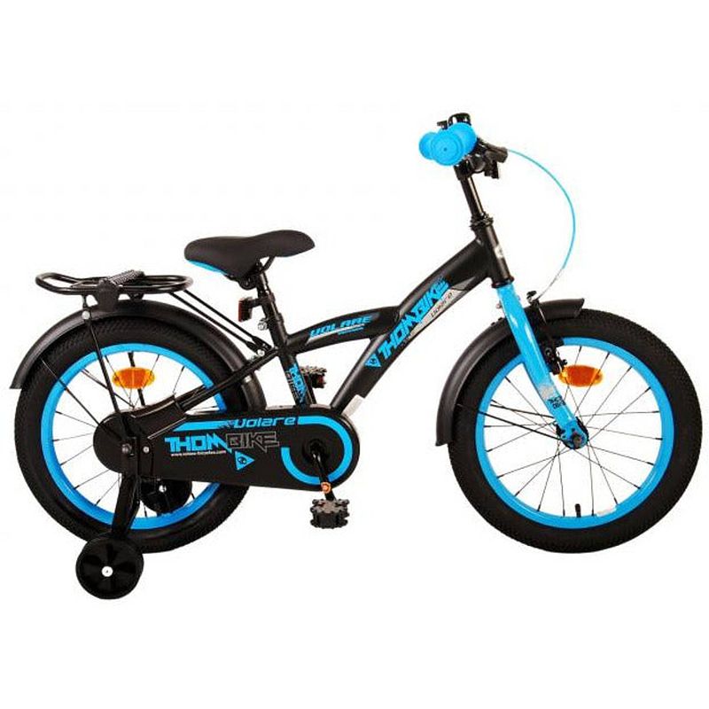 Foto van Volare thombike kinderfiets - jongens - 16 inch - zwart blauw