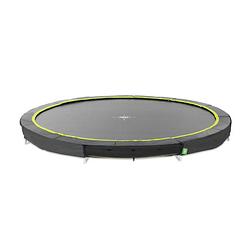 Foto van Exit sports trampoline silhouette - inground - 427 cm - zwart