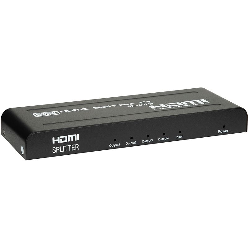 Foto van Showgear hdmi 2.0 splitter 1 in - 4 uit