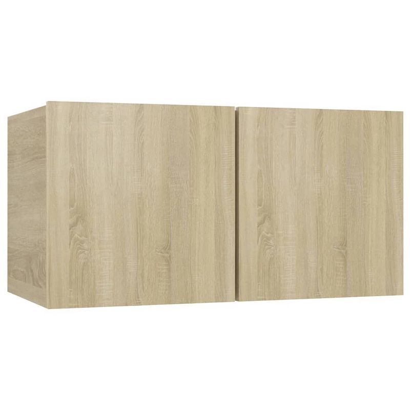 Foto van The living store wandmeubel - sonoma eiken - 60 x 30 x 30 cm - bewerkt hout