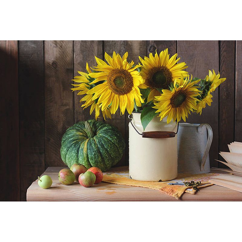 Foto van Inductiebeschermer - sunflowers - 85x52 cm