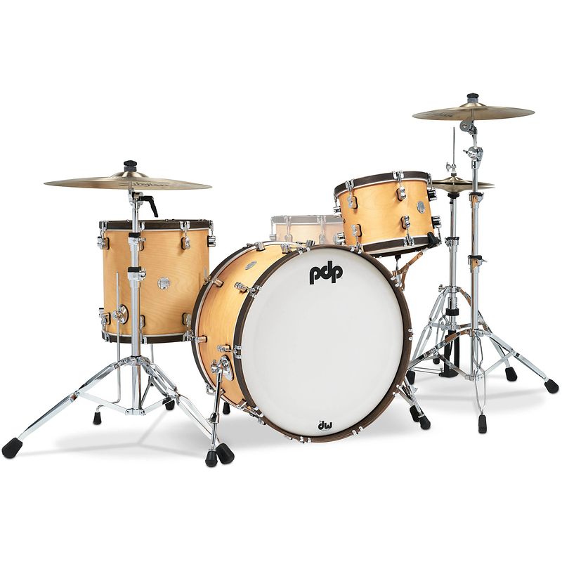 Foto van Pdp drums pdcc2413nw concept classic natural stain 3d. classic rock shellset