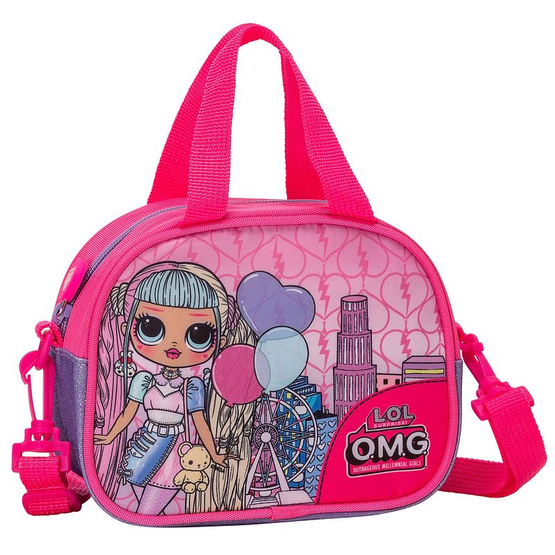 Foto van Lol surprise! handtasje outrageous millennial girls - 18 x 15 x 6 cm - polyester