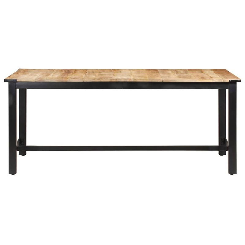 Foto van The living store eettafel 180x90x76 cm massief ruw mangohout - tafel