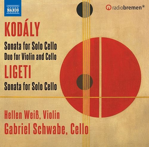 Foto van Zoltan kodaly: sonata for solo celloduo for violin - cd (0747313420278)