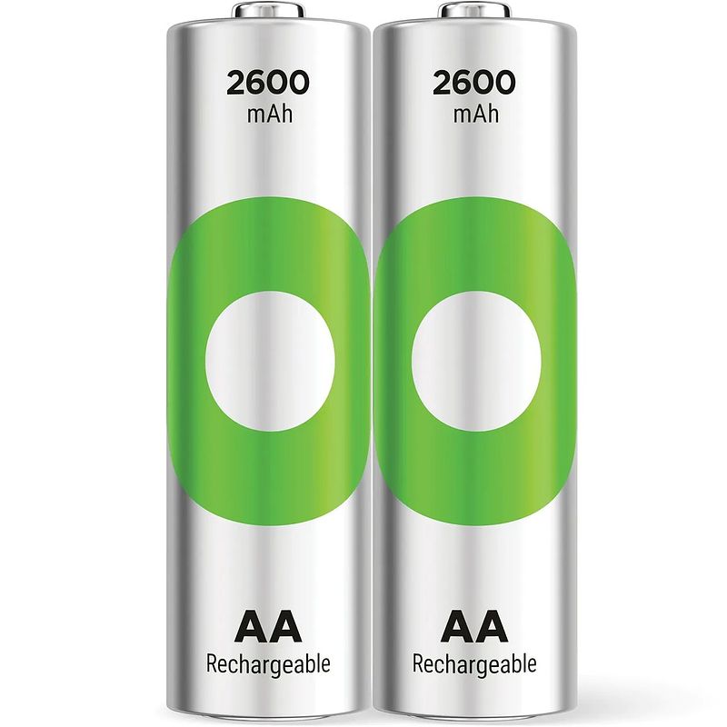 Foto van Gp recyko 850 mah aaa 1.2 v c2 oplaadbare batterijen (2 stuks)