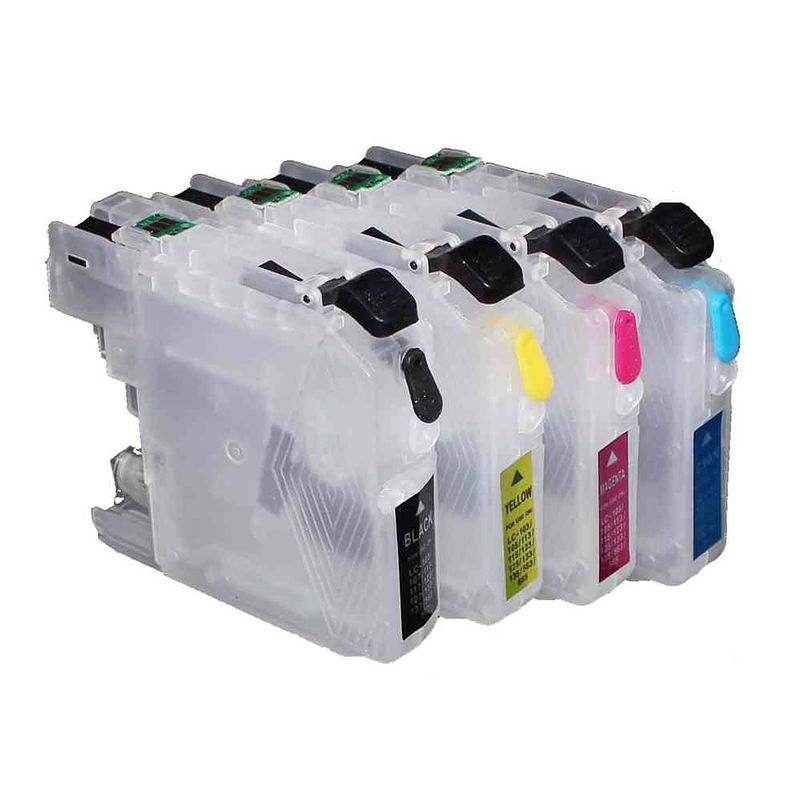 Foto van Inktmedia® - geschikt brother lc-223 xl serie navulbare cartridges met arc chip