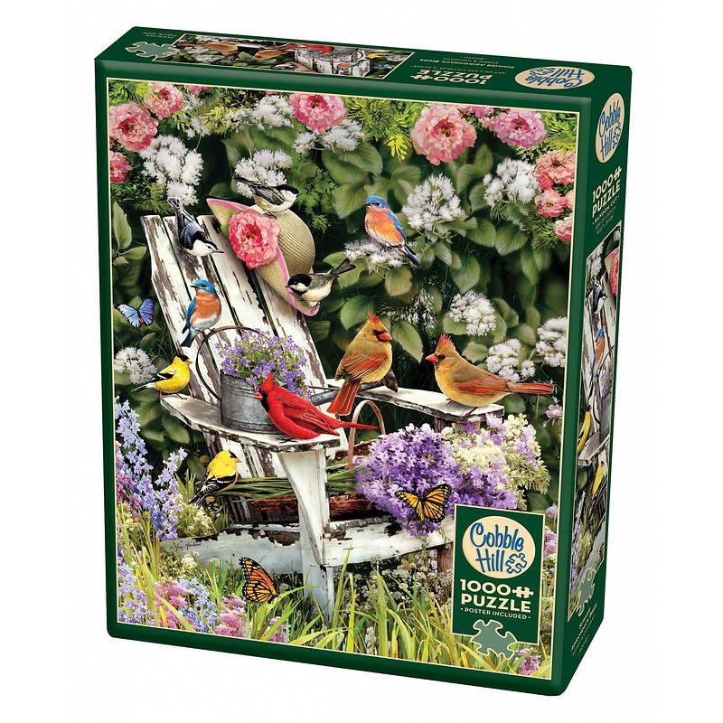 Foto van Cobble hill legpuzzel summer adirondack birds 1000 stukjes