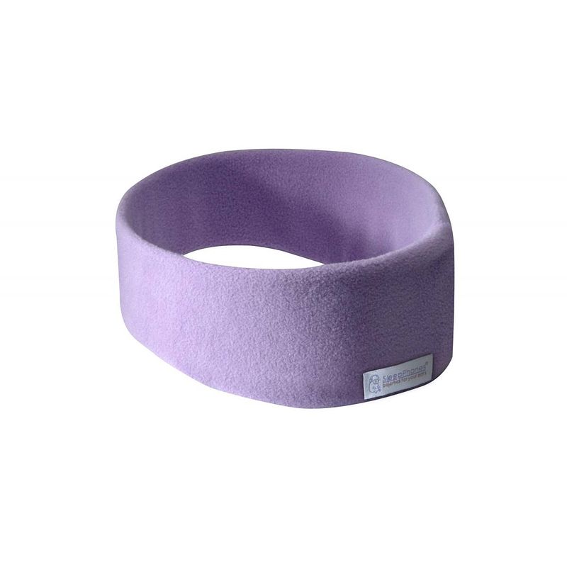 Foto van Sleepphones® draadloos v8 fleece quiet lavender/lila - small/extra small