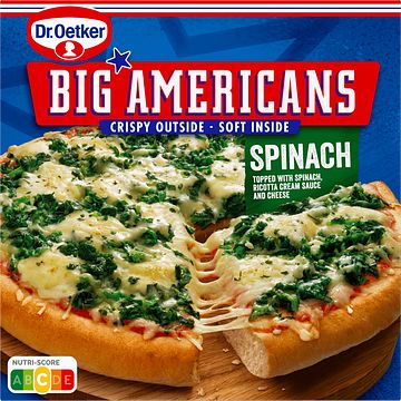 Foto van Dr. oetker big americans pizza spinazie 470g bij jumbo