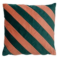 Foto van Dutch decor pebbe - kussenhoes velvet sagebrush green 45x45 cm - groen - groen