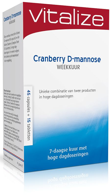 Foto van Vitalize cranberry d-mannose weekkuur capsules & tabletten