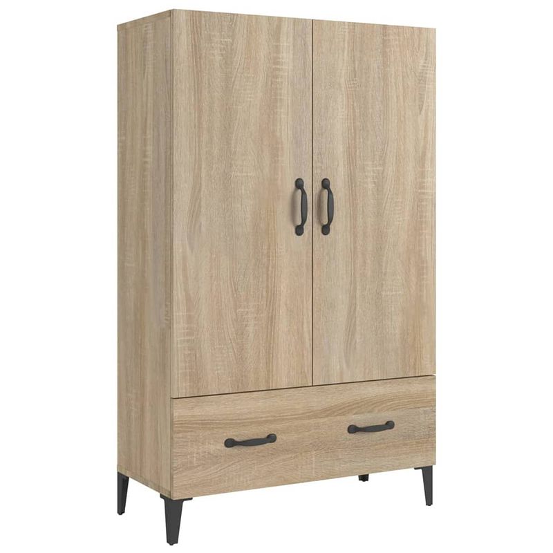 Foto van Vidaxl hoge kast 70x31x115 cm bewerkt hout sonoma eikenkleurig