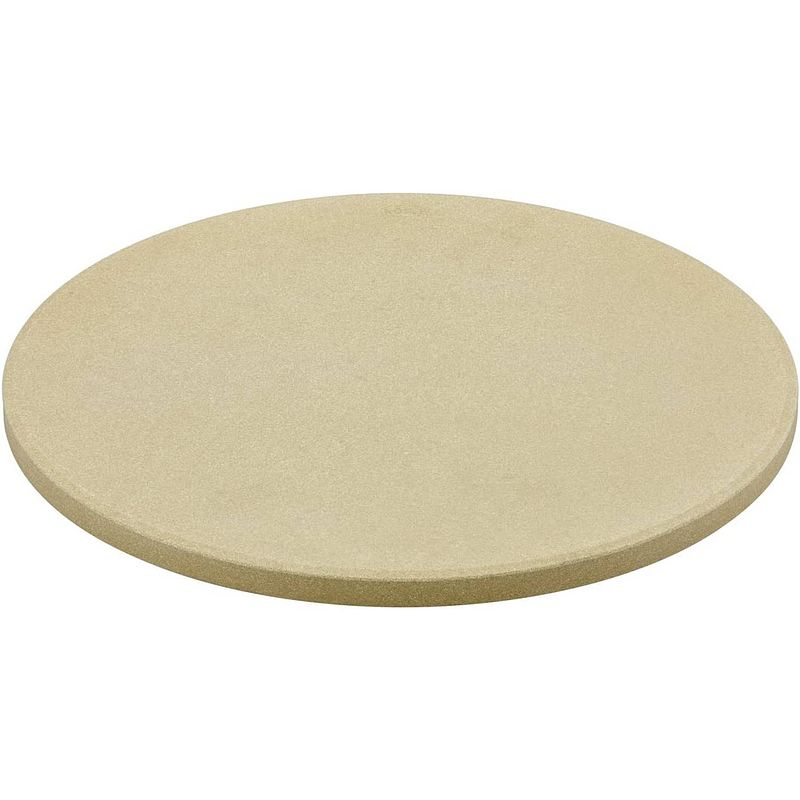 Foto van Michelino pizzasteen 30cm - keramisch - beige