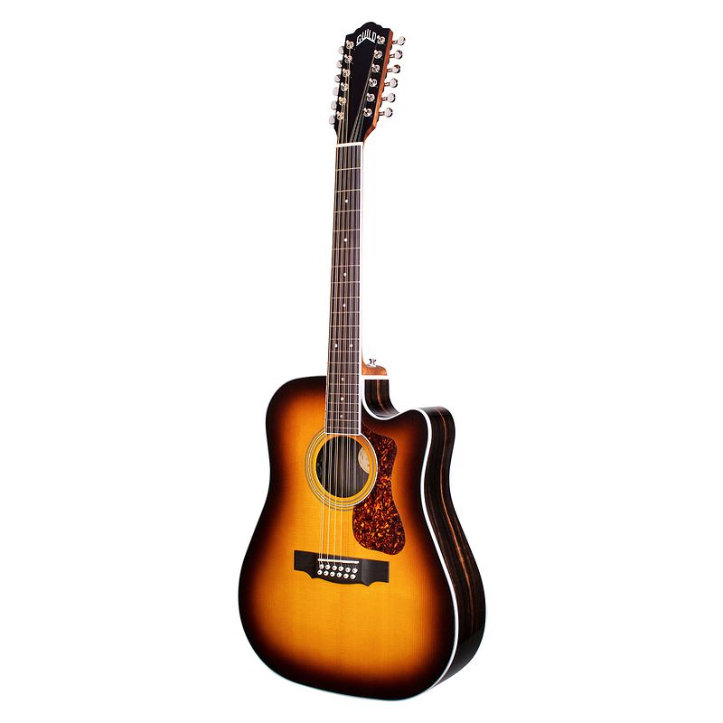 Foto van Guild d-2612ce deluxe antique sunburst westerly 12-snarige elektrisch-akoestische gitaar