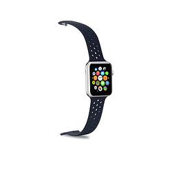 Foto van Horlogeband voor apple smartwatch, zwart - celly