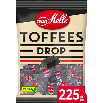 Foto van Van melle drop toffee vegan 225g bij jumbo