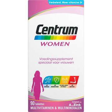 Foto van Centrum women multivitaminen & multimineralen tabletten, 90 stuks bij jumbo