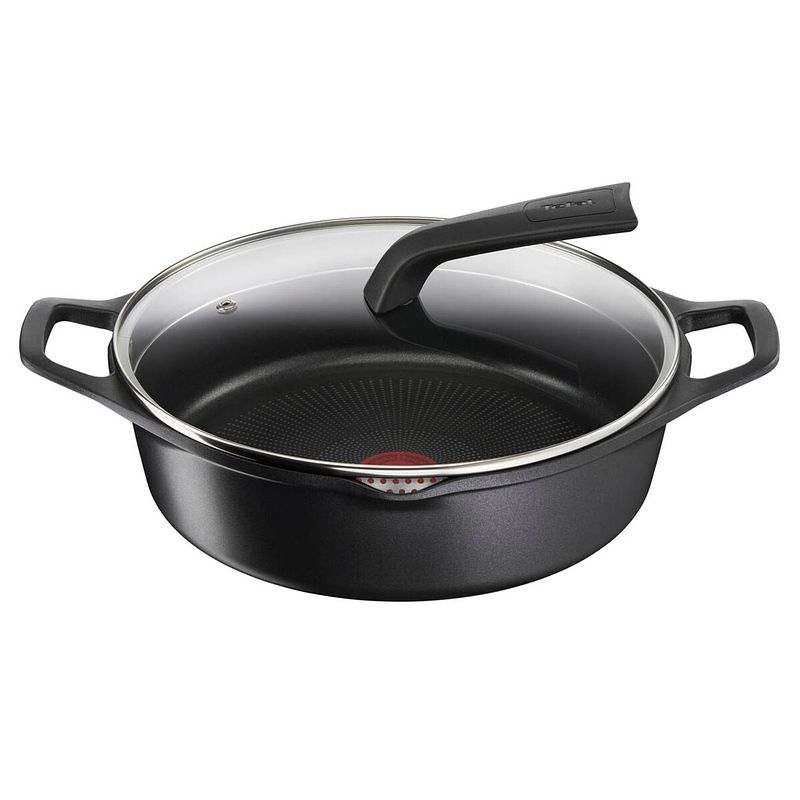 Foto van Kookpot met deksel tefal e2497244 zwart ø 28 cm