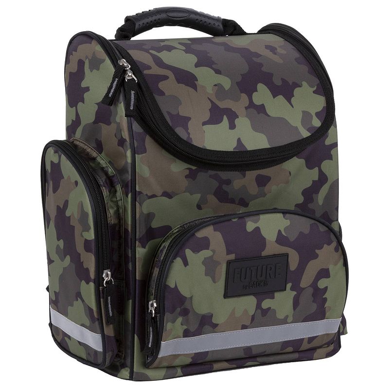 Foto van Backup ergonomische rugzak camouflage - 37 x 27 x 16 cm - polyester