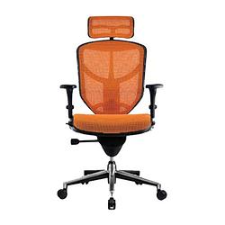 Foto van Comfort bureaustoel enjoy classic (met hoofdsteun) - oranje