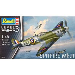 Foto van Revell modelbouwdoos spitfire mk.ii 19 cm schaal 1:48