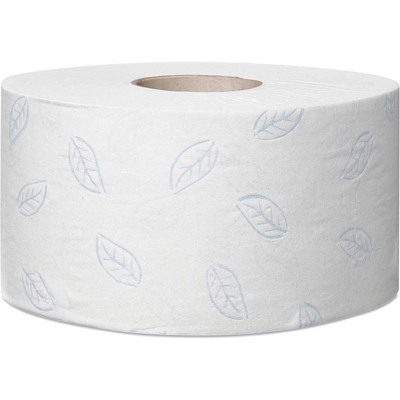 Foto van Tork premium mini jumborol toiletpapier zacht, 2-laags, systeem t2, wit 12 stuks