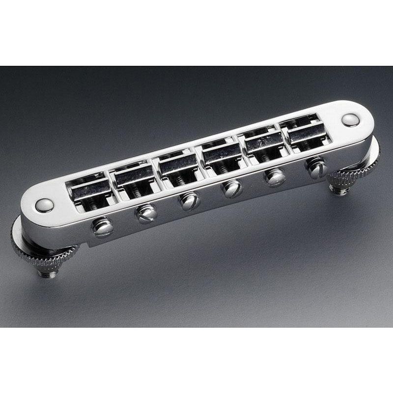 Foto van Schaller gtm nashville tune-o-matic bridge chrome gitaarbrug