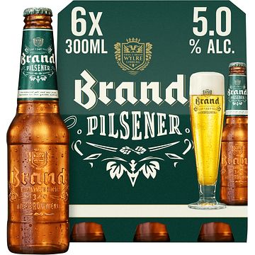 Foto van Brand pilsener bier fles 6 x 30cl bij jumbo