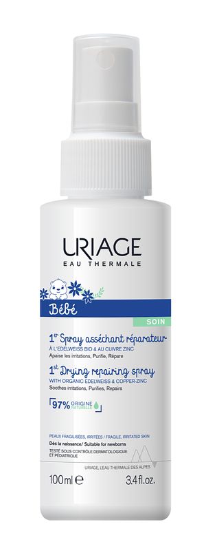 Foto van Uriage baby 1st drying repairing spray