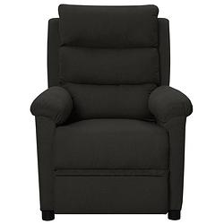 Foto van The living store fauteuil verstelbaar - zwart - 74 x 143 x 82.5 cm