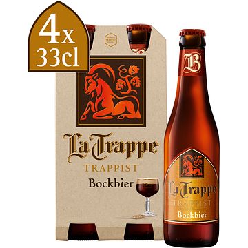 Foto van La trappe bock bier 330ml bij jumbo