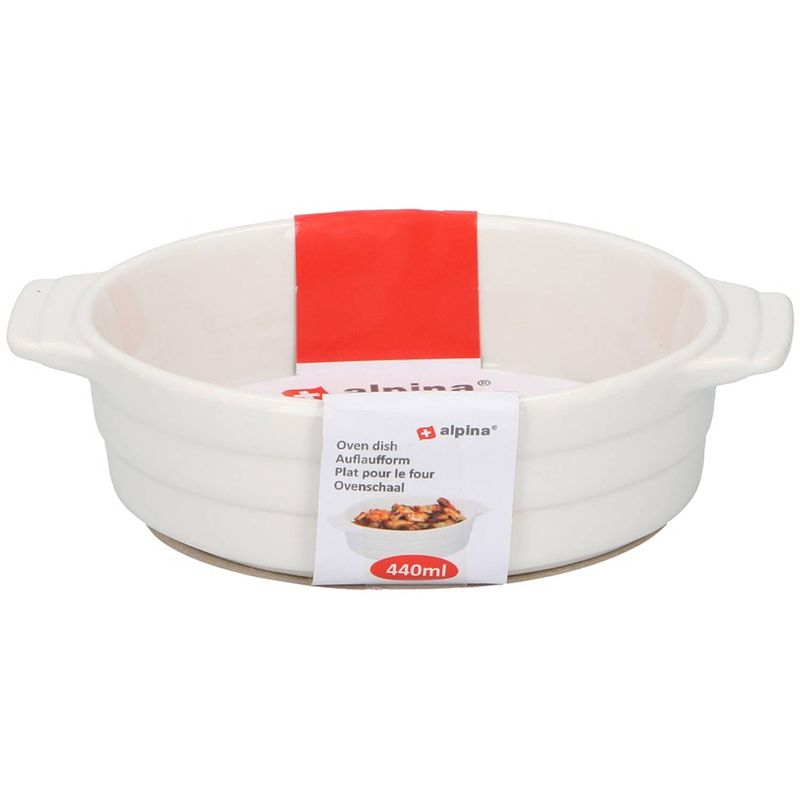 Foto van Ovale ovenschaal wit 19 cm - ovenschalen