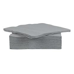 Foto van 40x stuks luxe kwaliteit servetten grijs 38 x 38 cm - feestservetten